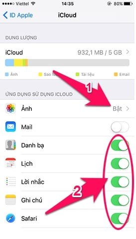 Cách sao lưu, khôi phục ảnh trên iPhone bằng iCloud