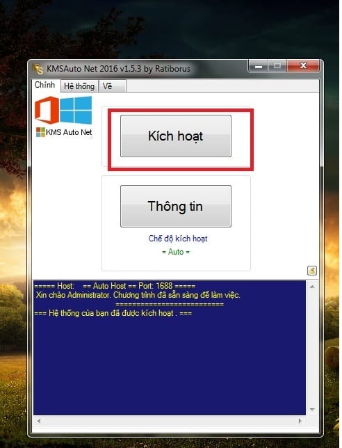 active Windows 7/8.1/10 bằng phần mềm