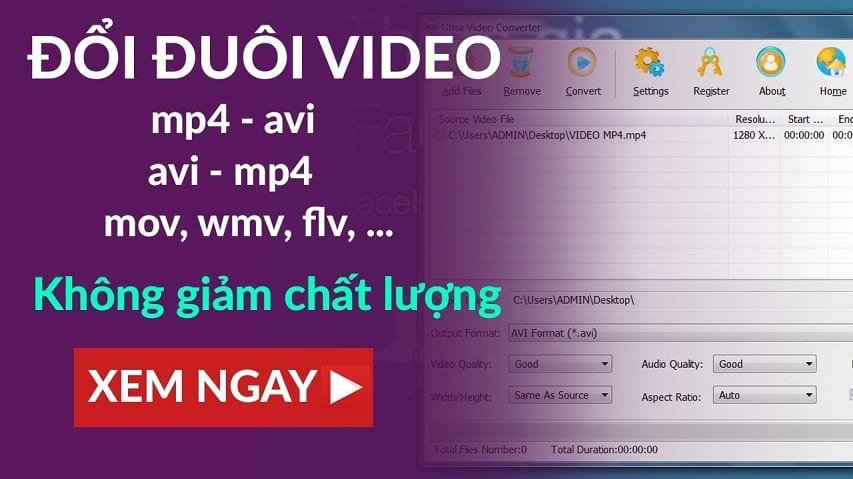 Top phần mềm đổi đuôi video tốt nhất hiện nay