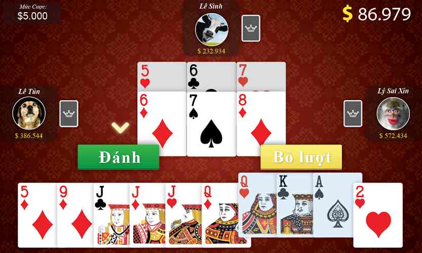 game đánh bài tiến lên miền bắc