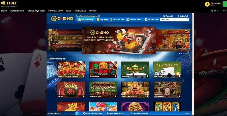 11Bet có những game nào thưởng lớn