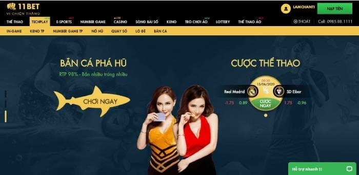 11Bet có những game nào thưởng lớn