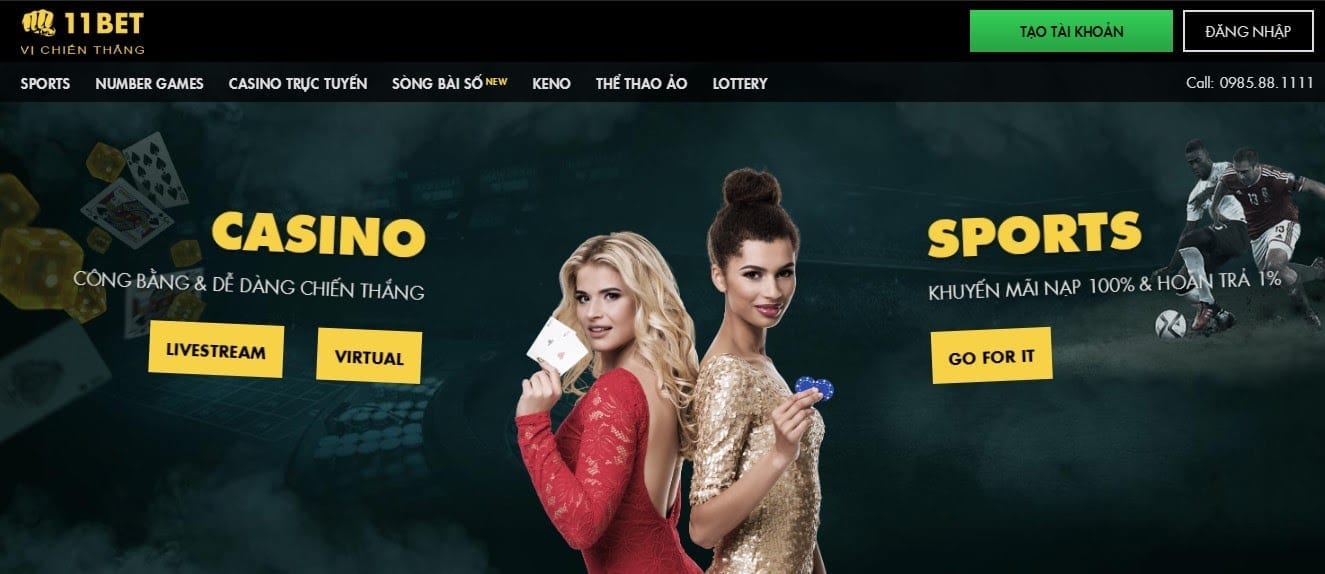 các khuyến mãi khủng tại 11Bet