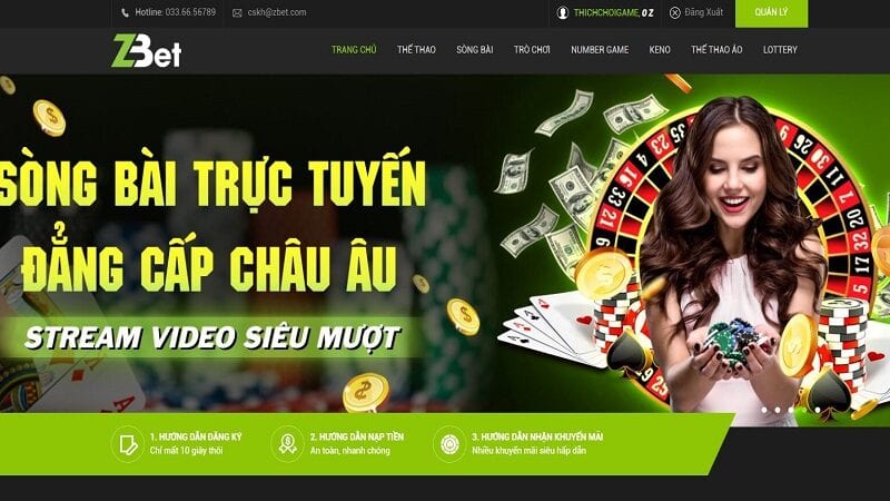 Nhà cái Zbet có những game nào thưởng lớn 