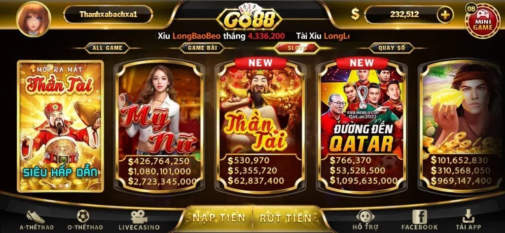  săn nổ hũ trên game GO88