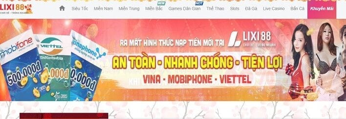 Thông tin lừa đảo từ Lixi88 