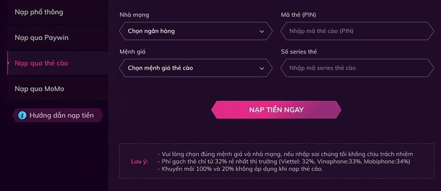  nạp tiền tại nhà cái Nbet