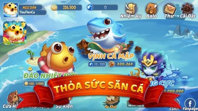 Săn boss khủng cùng cổng game Bắn cá tiểu tiên cá