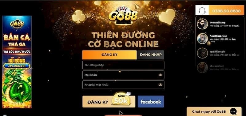 Hướng dẫn đăng ký tài khoản nhà cái Go88