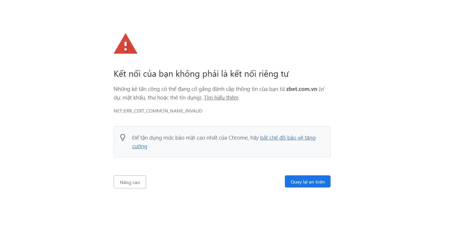 Website giả mạo Zbet 