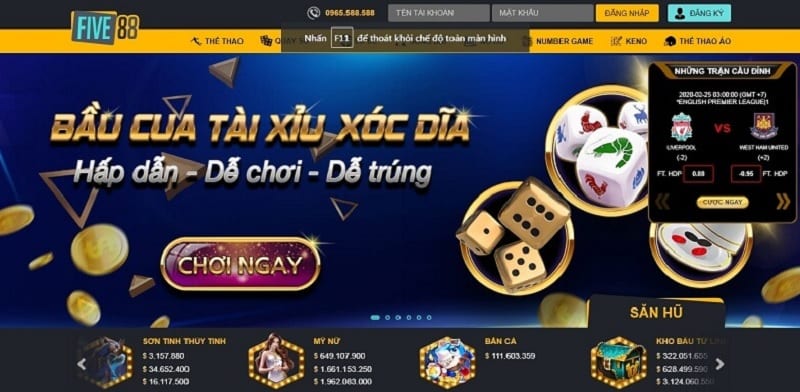  Slot game ở Five88