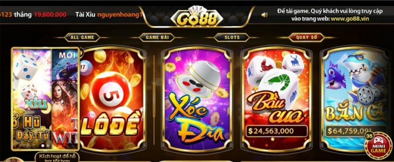 Cổng game bài đổi thưởng Go88 đỉnh