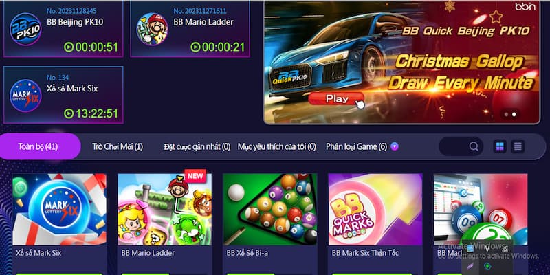 Giới thiệu sảnh game BBIN xổ số Kubet siêu hot hiện nay