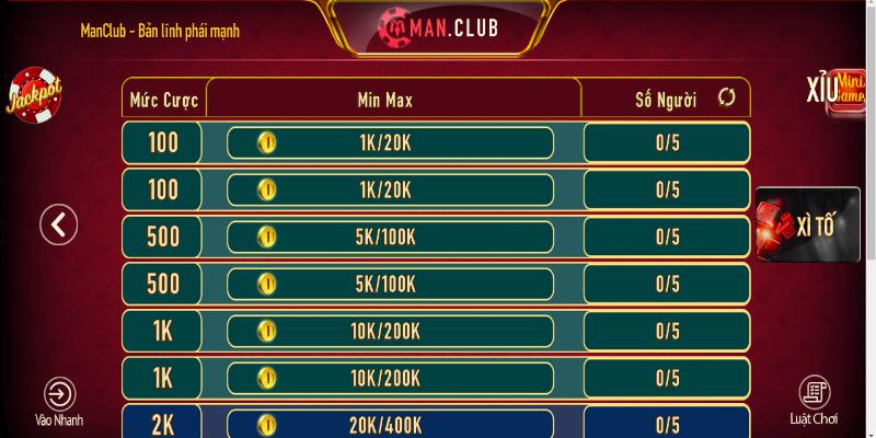 Cách tham gia game bài xì tố ở Sunwin/Man Club/ Gemwin giỏi như các cao thủ