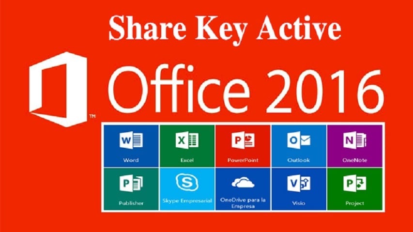 Chia sẻ Key Active Office 2016 Pro Plus bản quyền vĩnh viễn