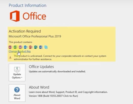 Chia sẻ Key Office 2019 kích hoạt bản quyền vĩnh viễn