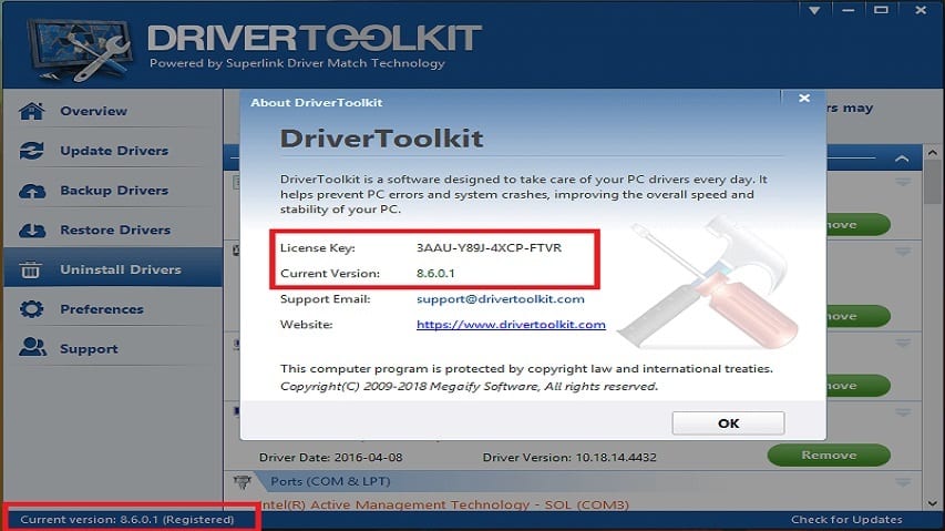 Chia sẻ Key Driver Toolkit 8.5 bản quyền miễn phí mới nhất