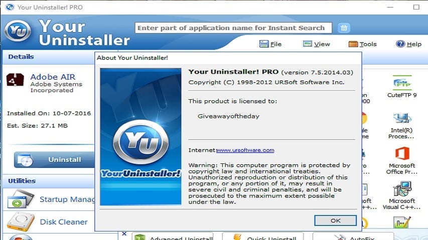 Chia sẻ Key Your Uninstaller 7.5 Pro bản quyền mới nhất