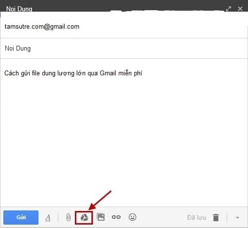 cách gửi file dung lượng lớn qua Gmail
