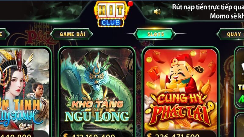 Game slot kho tàng ngũ long Hit Club đỉnh cao jackpot tại sân chơi trực tuyến 